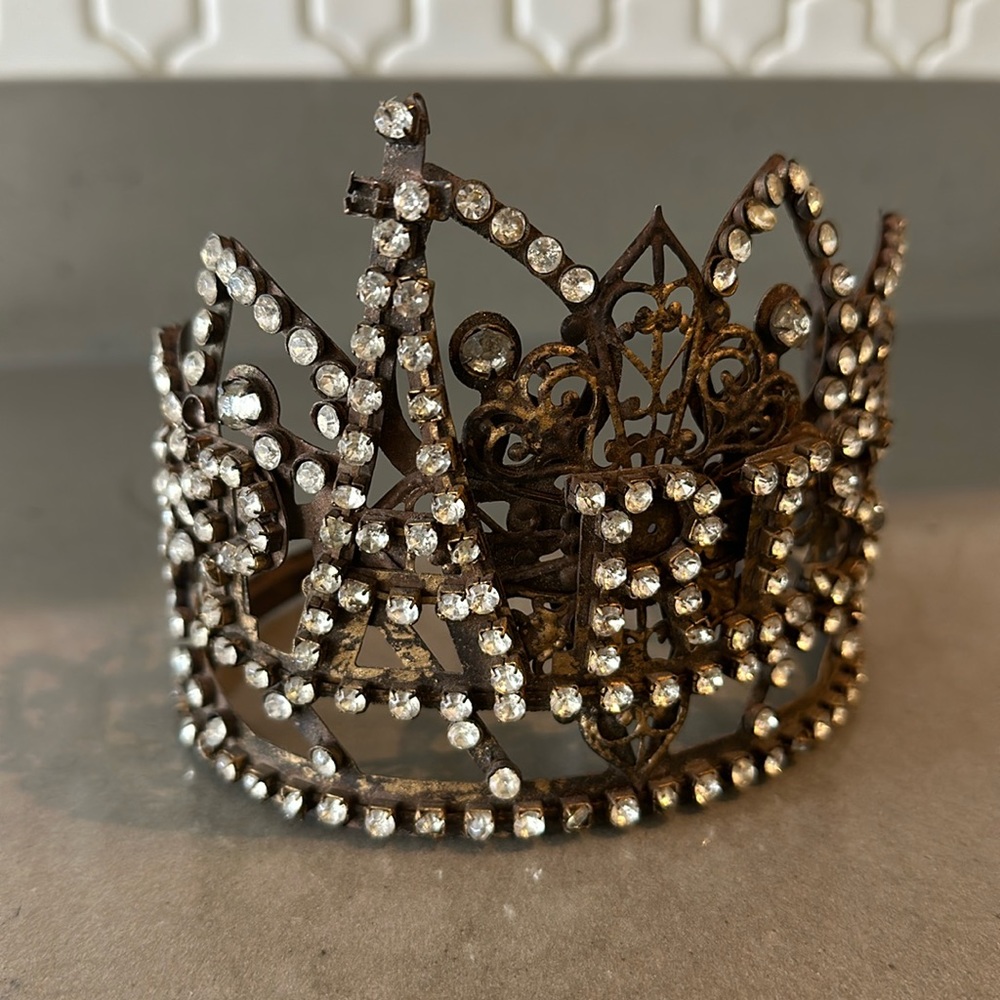 Vintage Paris crystal crown